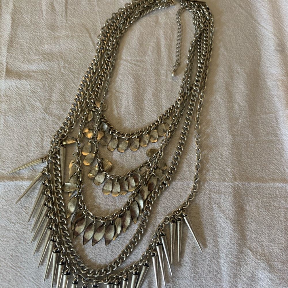 Premier Designs layered spike necklace